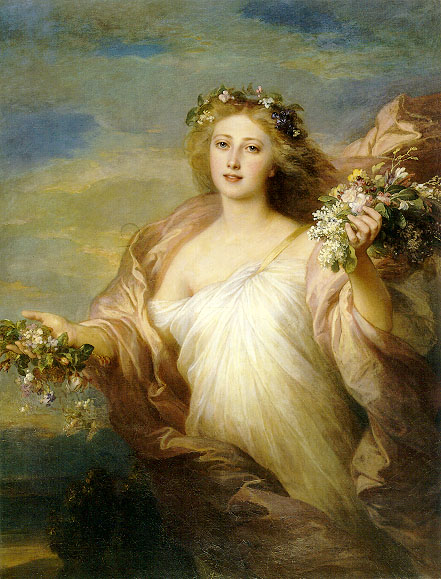 Picture of Ostara, the famous goddess known for representing the beginning of Spring